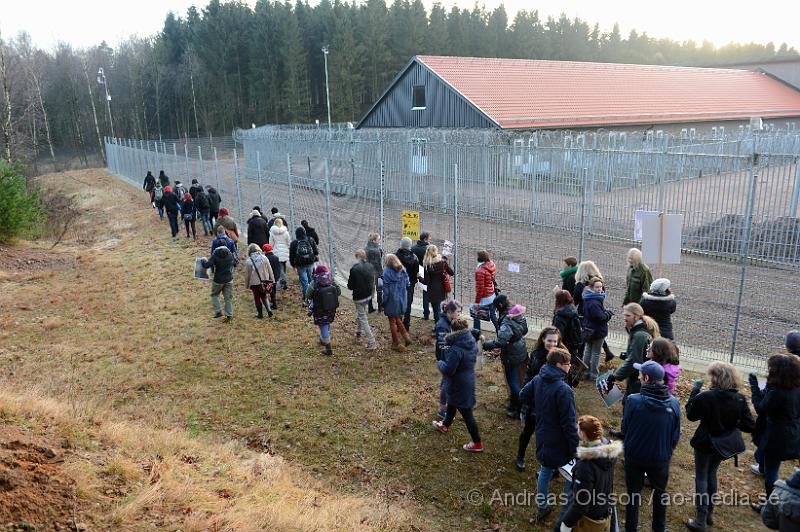 DSC_3114.JPG - Vid 14 tiden på lördagen höll Djurrättsalliansen en demonstration mot Astrazenecas hund uppfödning utanför Örkelljunga. Det var när AstraZeneca gick ut och sa att dem skulle lägga ner uppfödningen och djurförsöken mot beaglarna och sa att man antingen skulle massavliva 400 hundar eller skicka dem till England för mer djurförsök och sämre förhållanden än vad dem har nu. När demonstrationen var fanns där bara ett fåtal hundar kvar och man vet inte riktigt var dem andra har tagit vägen. Djurrättsalliansen vill att man ska omplacera alla hundar som är där till kärleksfulla hem runtomkring i Sverige, och man har fått väldigt stor respons av personer som vill ta hand om hundarna!