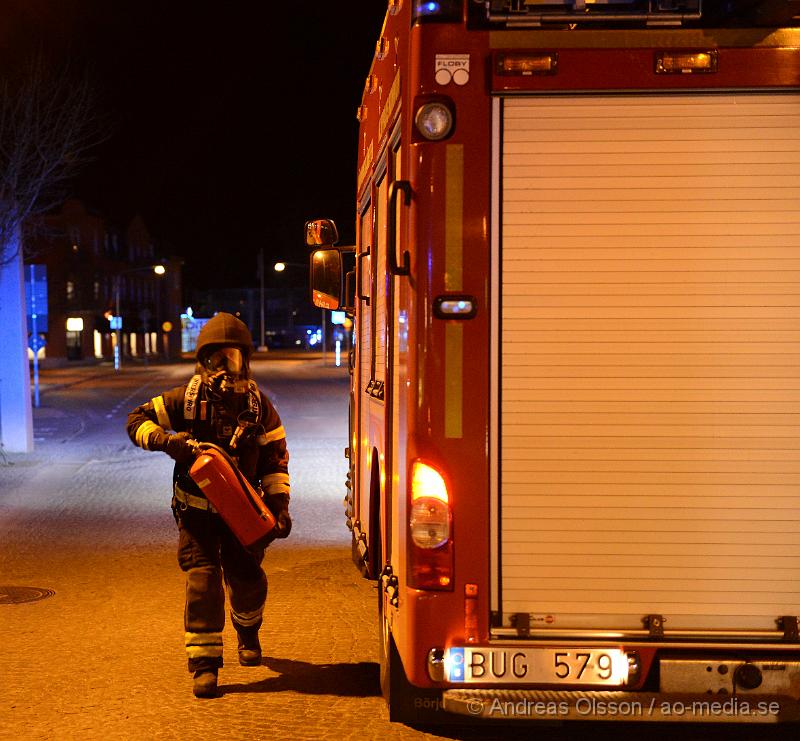 DSC_4430.JPG - 23:15 tiden larmades räddningstjänsten till centrala klippan där det ska ha rykt ifrån en lägenhet, vid framkomst så  var det en torrkokning, oklart om någon skadats vid samband med olyckan.